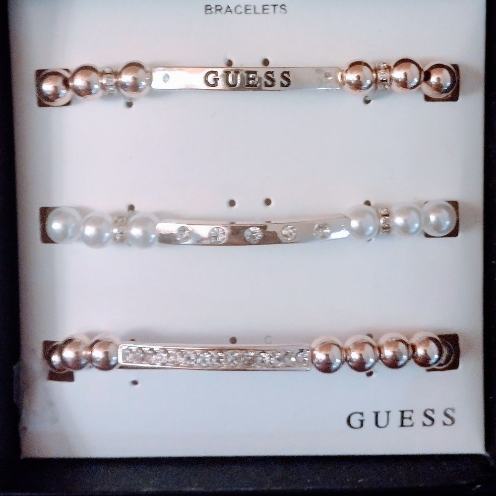 NWT GUESS 3-Piece Bracelet Set